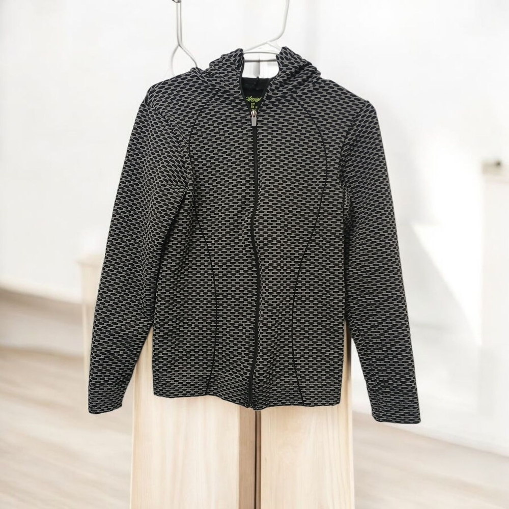 Cuddl Duds Black Textured Bomber Jacket